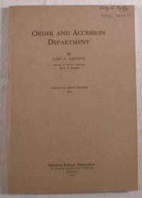Image for Order and Accession Department : Manual of Library Economy XVII Order and Accession Department : Manual of Library Economy XVII