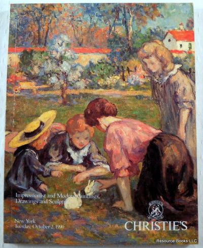 Image for Christie's: Impressionist and Modern Paintings, Drawings and Sculpture. New York: October 2, 1990. Sale CYNTHIA-7118 Christie's: Impressionist and Modern Paintings, Drawings and Sculpture. New York: October 2, 1990. Sale CYNTHIA-7118