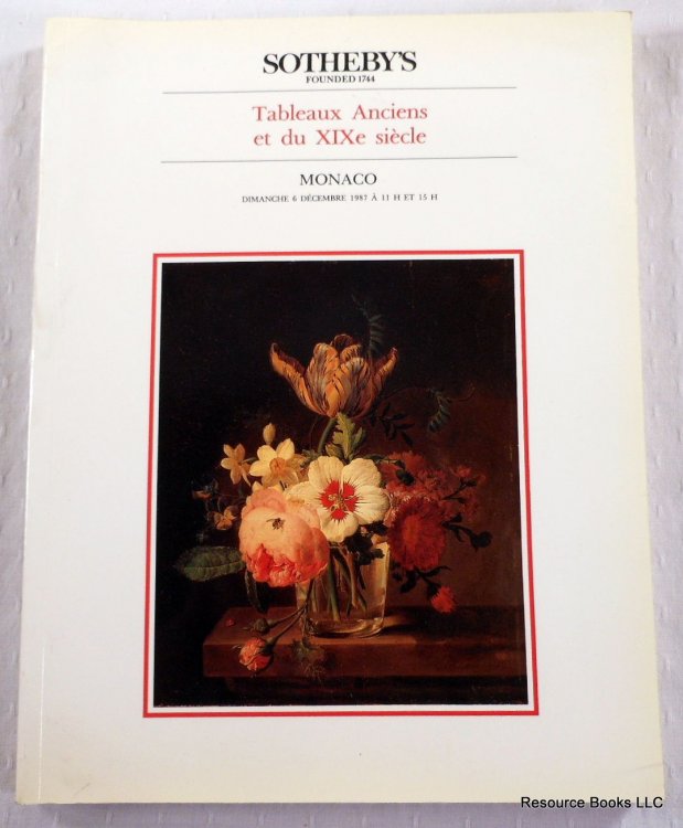 Image for Tableaux Anciens Det Du XIXe Siecle. Sotheby's Monaco - December 6, 1987 - Sale Tableaux Anciens Det Du XIXe Siecle. Sotheby's Monaco - December 6, 1987 - Sale