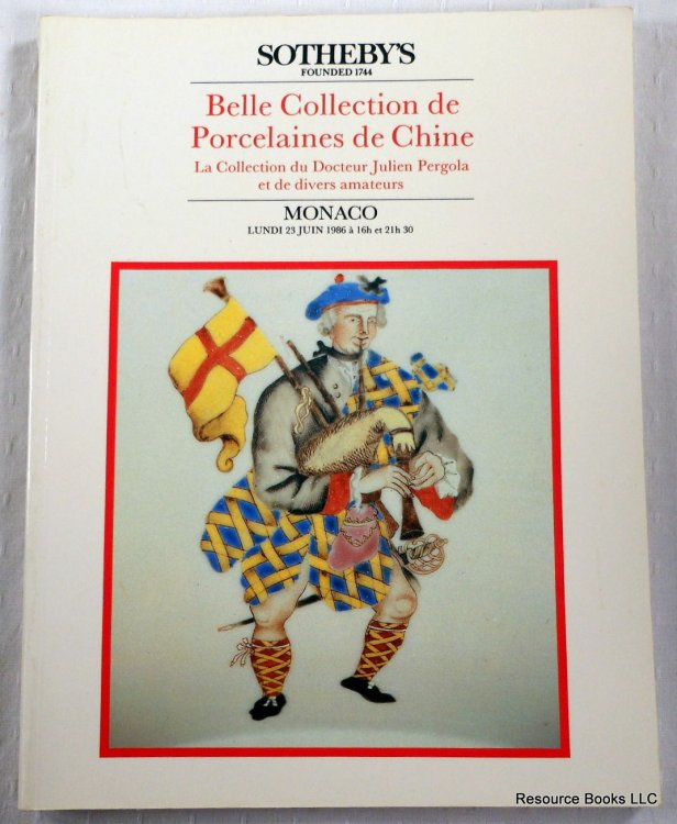 Image for Belle Collection De Porcelaines De Chine. Sotheby's Monaco: June 23, 1986. Sale COQUILLE Belle Collection De Porcelaines De Chine. Sotheby's Monaco: June 23, 1986. Sale COQUILLE