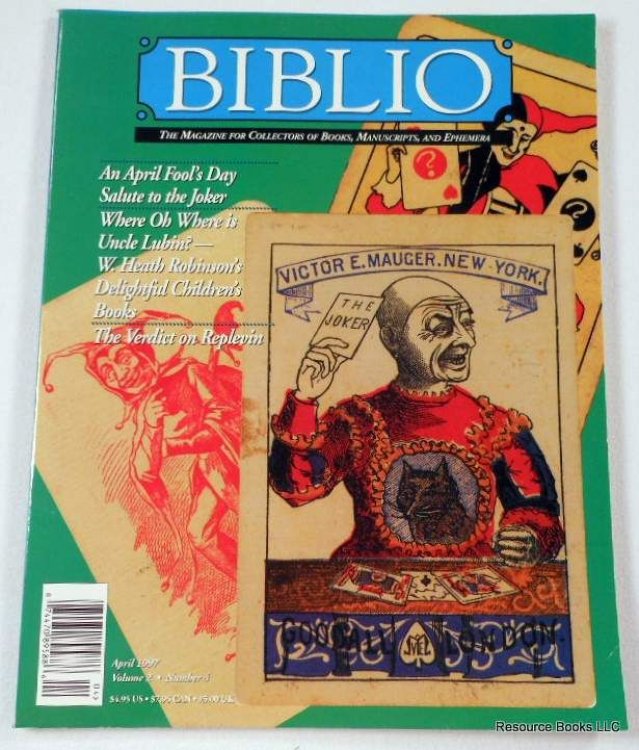 Image for Biblio Magazine - April 1997. Volume 2, Number 4 Biblio Magazine - April 1997. Volume 2, Number 4
