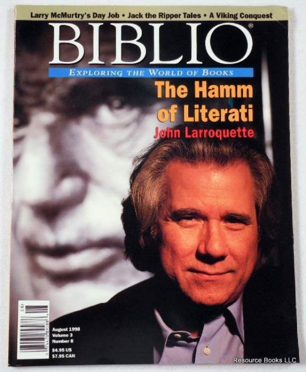 Image for Biblio Magazine - August 1998. Volume 3, Number 8 Biblio Magazine - August 1998. Volume 3, Number 8