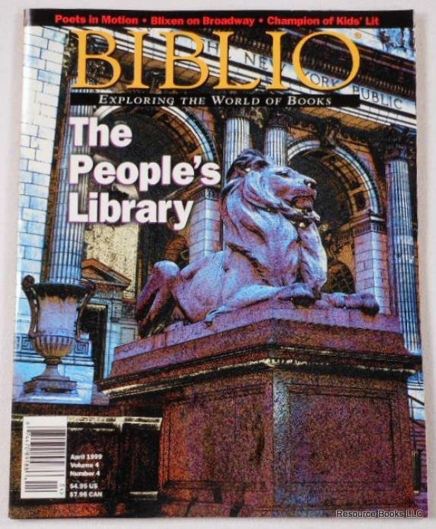 Image for Biblio Magazine - April 1999. Volume 4, Number 4 Biblio Magazine - April 1999. Volume 4, Number 4