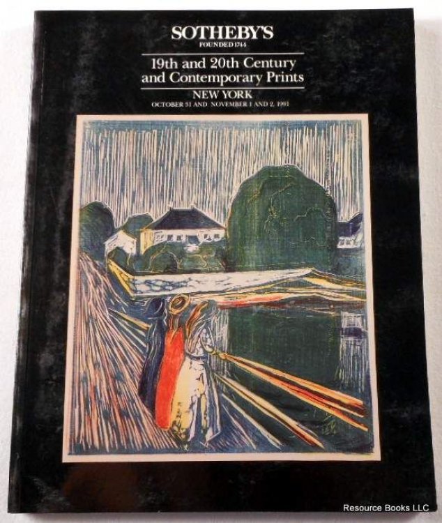 Image for Sotheby's: 19th and 20th Century and Contemporary Prints. New York: October 31 and November 1 and 2, 1991. Sale 6230 Sotheby's: 19th and 20th Century and Contemporary Prints. New York: October 31 and November 1 and 2, 1991. Sale 6230