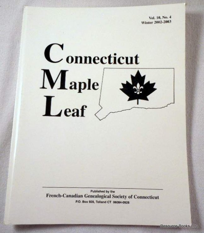 Image for Connecticut Maple Leaf. Volume 10, Number 4, Winter 2002-2003 Connecticut Maple Leaf. Volume 10, Number 4, Winter 2002-2003