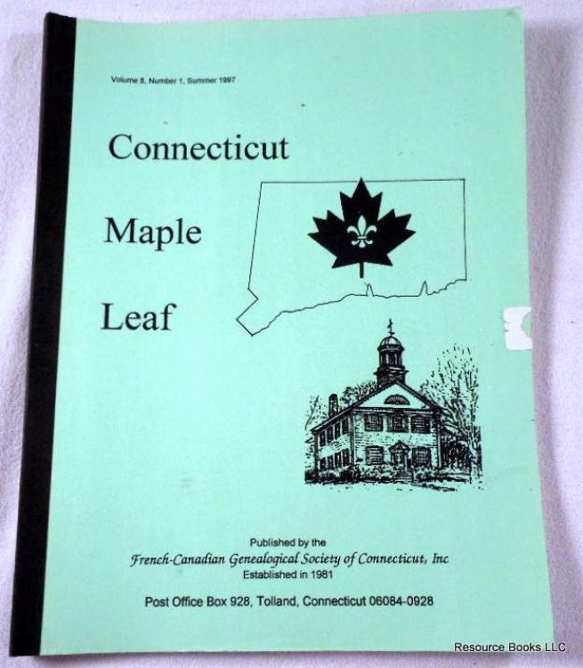 Image for Connecticut Maple Leaf. Volume 8, Number 1, Summer 1997 Connecticut Maple Leaf. Volume 8, Number 1, Summer 1997