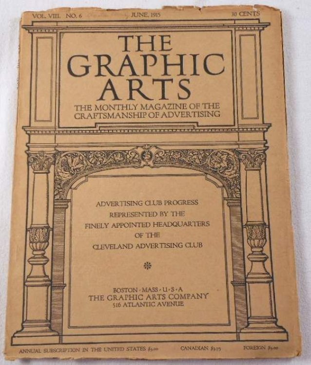 Image for The Graphic Arts. Volume VIII, Number 6, June 1915. Magazine The Graphic Arts. Volume VIII, Number 6, June 1915. Magazine