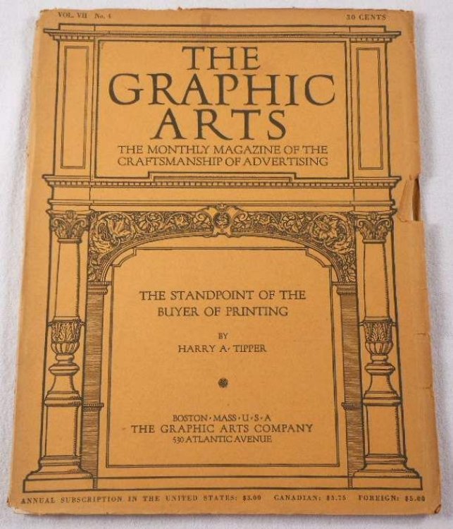 Image for The Graphic Arts. Volume VII, Number 4, October 1914. Magazine The Graphic Arts. Volume VII, Number 4, October 1914. Magazine
