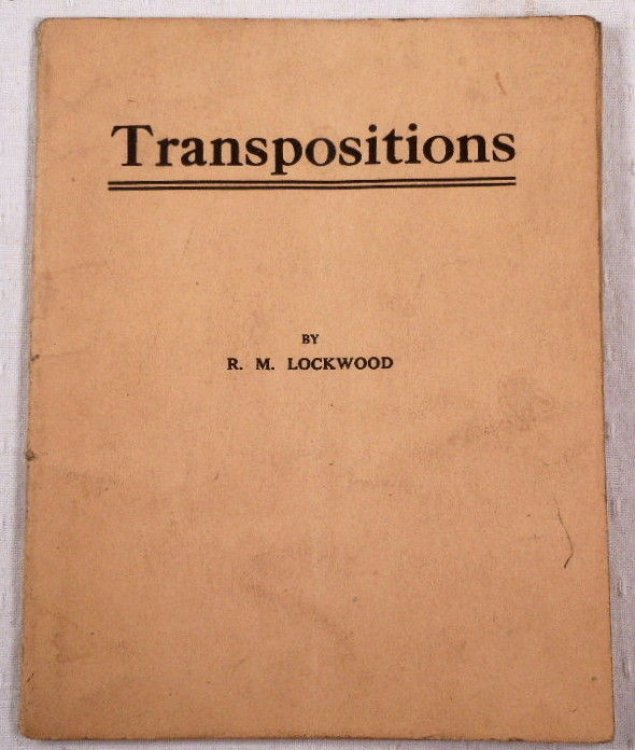 Image for Transpositions. A Practical Treatise for Optometrists and Opticians Transpositions. A Practical Treatise for Optometrists and Opticians
