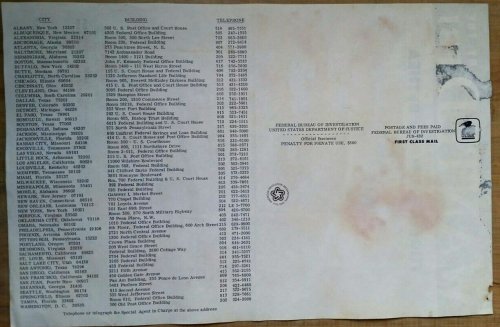 FBI Wanted Poster-original,posted flyer no.484 Thomas Edward Bethea