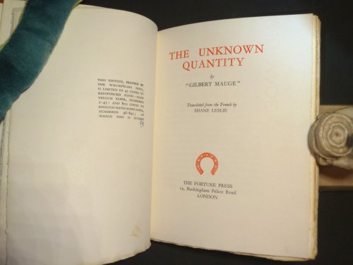 The Unknown Quantity