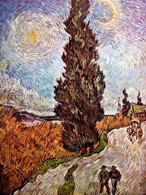 Paul Gaugin - Road With Cypresses -1890