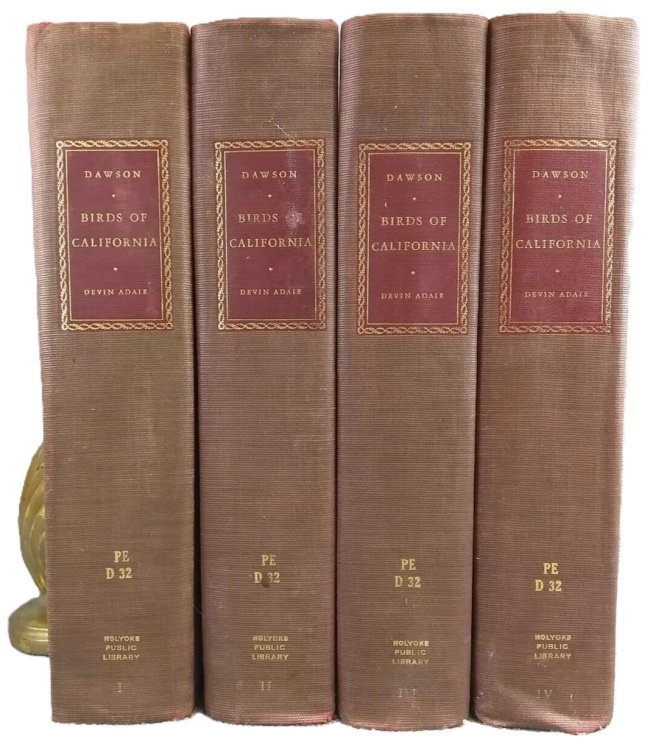 The Birds of California. 4 Volumes de Luxe Signed Edition
