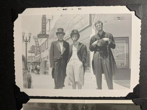 Sal Delgado's 1950's Los Angeles photo album. Family track, music Garfield H. S.