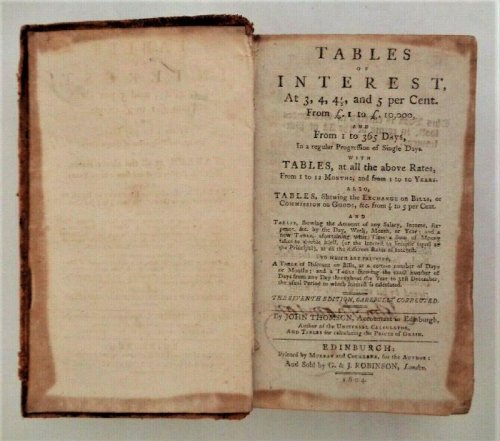 Tables of Interest, At 3, 4, 41/2, and 5 per Cent.