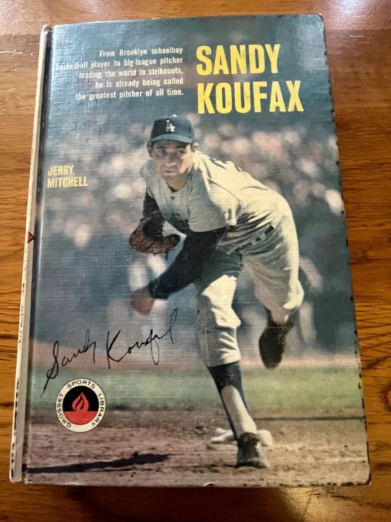 SANDY KOUFAX Autographed by Koufax