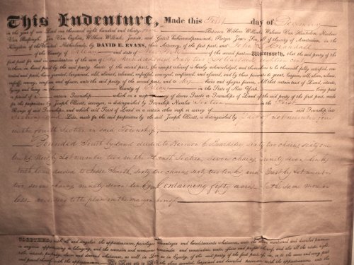 1836 Original Holland Company Deed