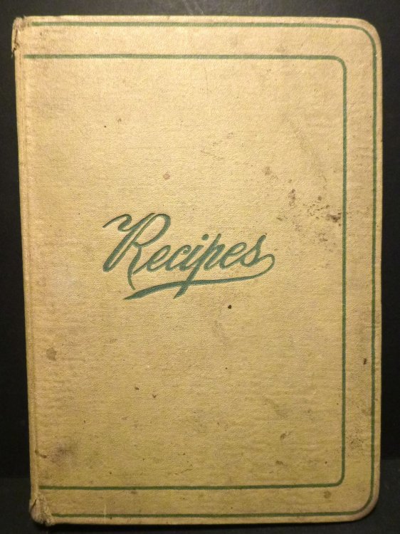 Image for 1925-26 Handwritten Recipes For Complete Dinners 1925-26 Handwritten Recipes For Complete Dinners