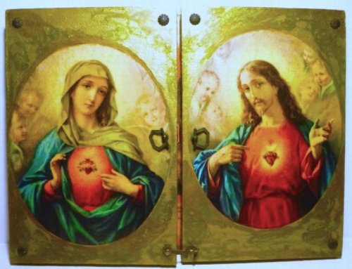 'Jesus es mi Senor' - Handmade, Decoupage Wood Memorial Triptych