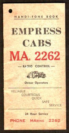 Image for Empress Cabs Handi-Fone Book Empress Cabs Handi-Fone Book