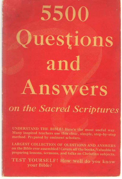 Image for 5500 Questions and Answers on the Sacred Scriptures 5500 Questions and Answers on the Sacred Scriptures