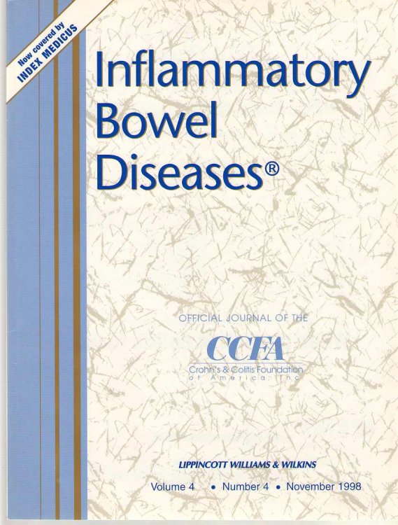 Image for Inflammatory Bowel Diseases: Official Journal Of The Ccfa Volume 4 - Number 4 - November 1998 Inflammatory Bowel Diseases: Official Journal Of The Ccfa Volume 4 - Number 4 - November 1998