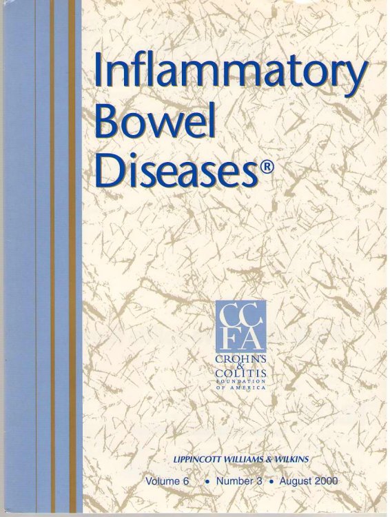 Image for Inflammatory Bowel Diseases: Official Journal Of The Ccfa Volume 6 - Number 3 - August 2000 Inflammatory Bowel Diseases: Official Journal Of The Ccfa Volume 6 - Number 3 - August 2000