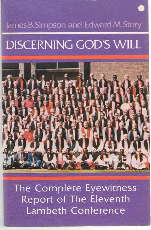 Image for Discerning God's Will The Complete Eyewitness Report of the Eleventh Lambeth Conference Discerning God's Will The Complete Eyewitness Report of the Eleventh Lambeth Conference