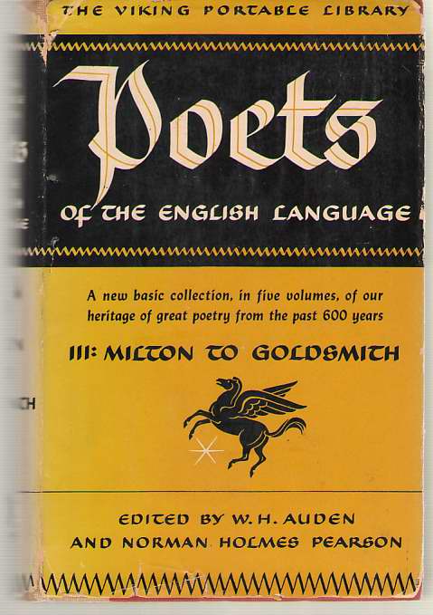 Poets of the English Language Vol. III / 3; Milton to Goldsmith