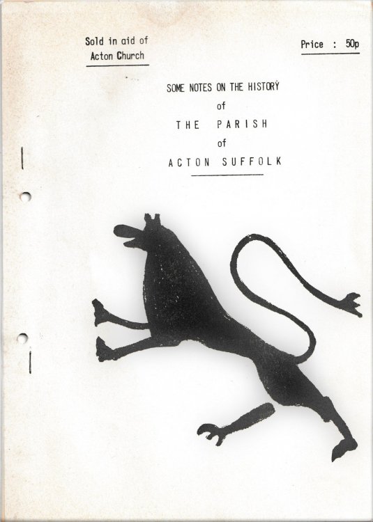 Image for Some Notes On The History Of the Parish Of Acton Suffolk. Some Notes On The History Of the Parish Of Acton Suffolk.