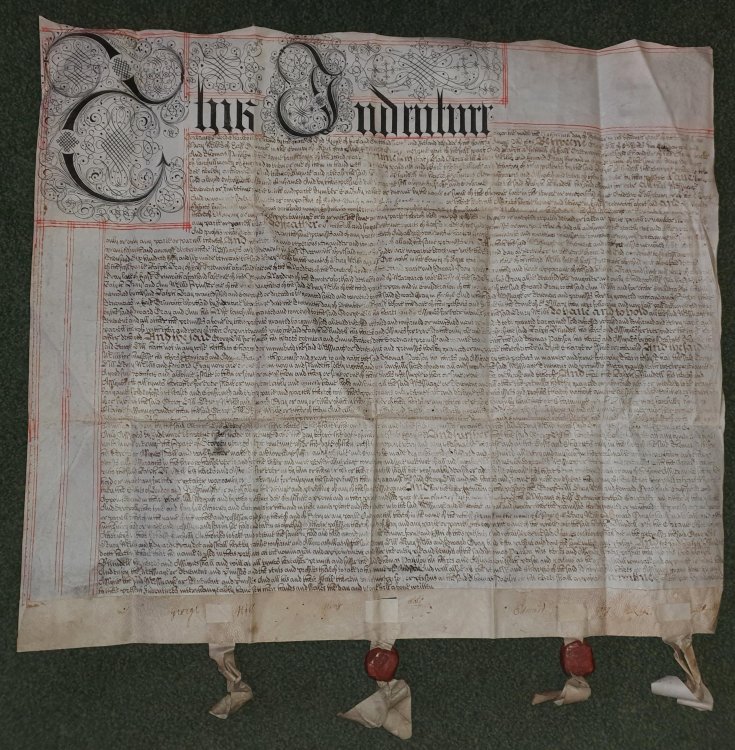Image for Indenture between Henry Hills and Harry Welles, Edward Gray, Ralph Blundell, George Hill . Indenture between Henry Hills and Harry Welles, Edward Gray, Ralph Blundell, George Hill .