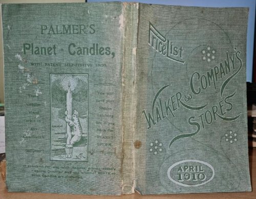 Price List. Walker & Company's Stores. April 1910 .