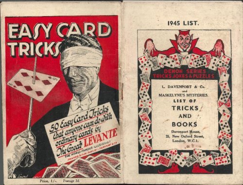 Image for L.Davenport & Co. and Maskelyne's Mysteries. List of Tricks and Books. L.Davenport & Co. and Maskelyne's Mysteries. List of Tricks and Books.