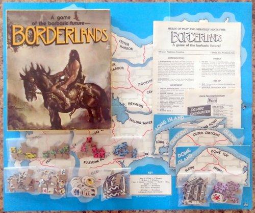 BORDERLANDS: Game of the Barbaric Future (plus Expansion pieces!) Box Set