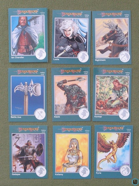 DRAGONLANCE: 17 Trading Cards (1993 Collector Factory Set) NPCs Loot Monsters