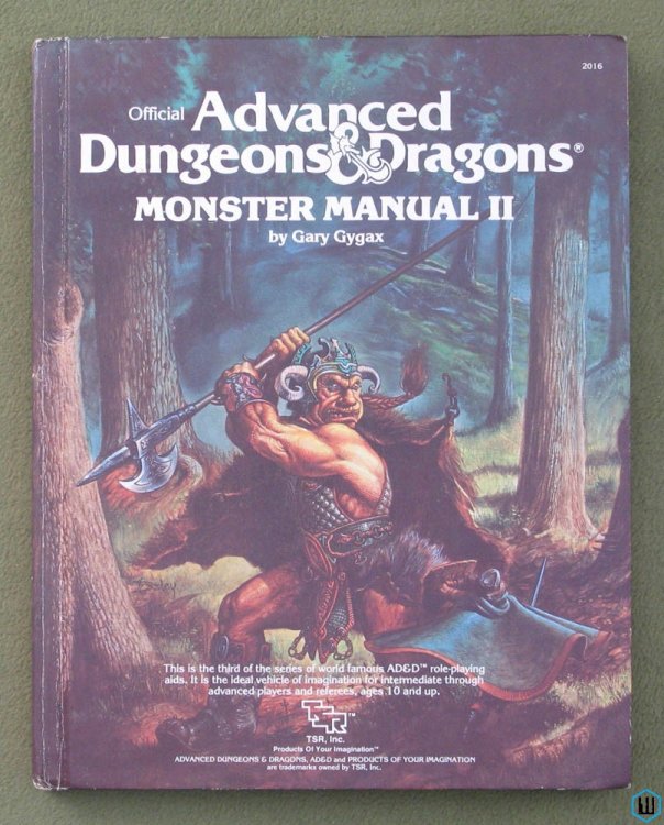 Monster Manual II 2 - PLAY COPY (Advanced Dungeons & Dragons) TSR 2016