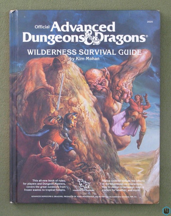 Wilderness Survival Guide (Advanced Dungeons and Dragons) Hardcover TSR 2020