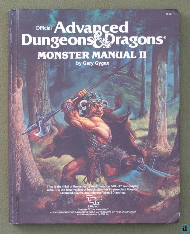 Monster Manual II 2 (Advanced Dungeons & Dragons) NICE Hardcover TSR 2016