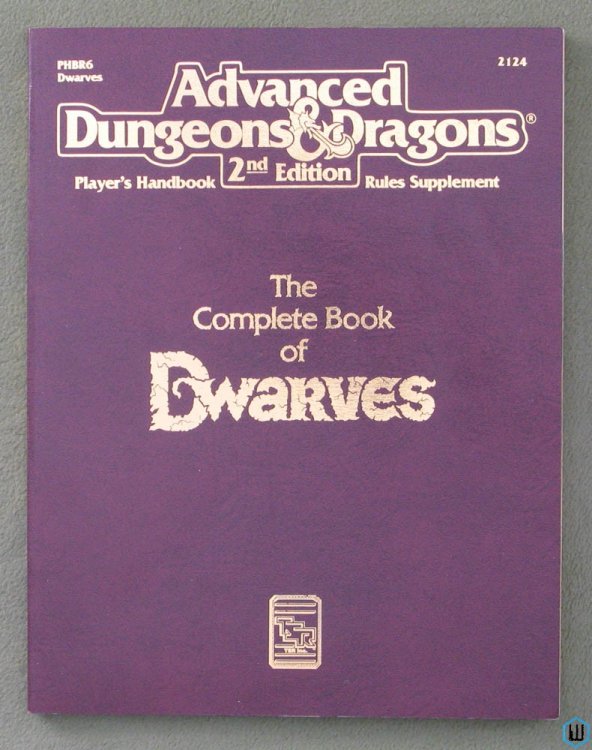 Complete Book of Dwarves (Advanced Dungeons & Dragons PHBR6) TSR 2124