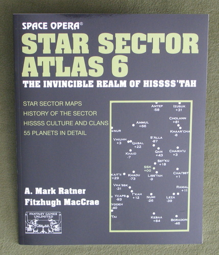 Star Sector Atlas 6: Invincible Realm of Hissss'tah (Space Opera RPG) FGU 7147