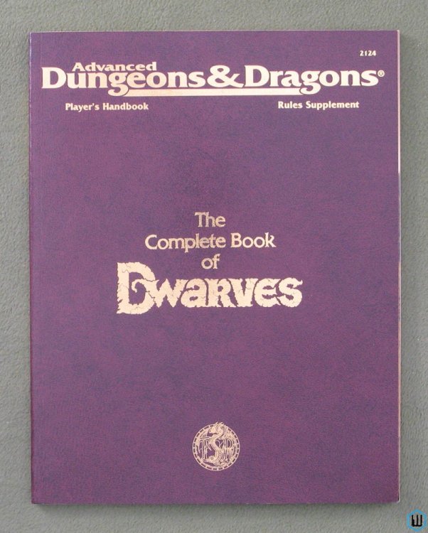 Complete Book of Dwarves (Advanced Dungeons & Dragons PHBR6) TSR 2124