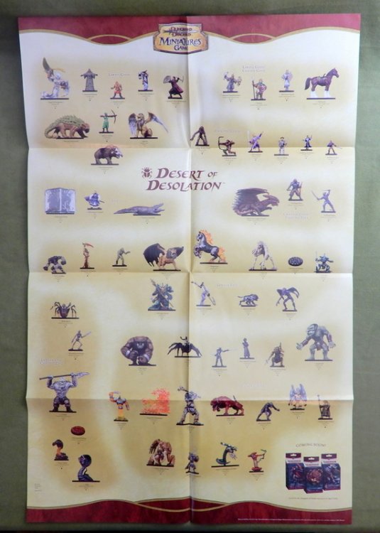 Desert of Desolation Miniatures Game Poster (Dungeons Dragons 3rd Edition)