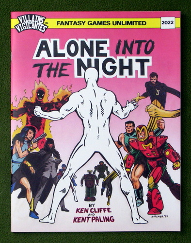 Image for Alone Into the Night (Villains & Vigilantes RPG) Fantasy Games Unlimited FGU 2022 Alone Into the Night (Villains & Vigilantes RPG) Fantasy Games Unlimited FGU 2022