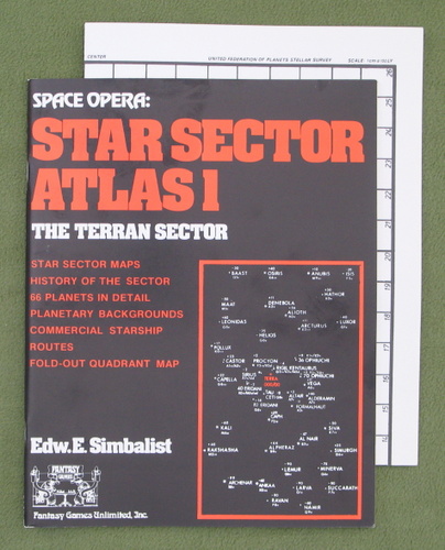 Star Sector Atlas 1: Terran Sector (Space Opera RPG) FGU Fantasy Games Unlimited 7141