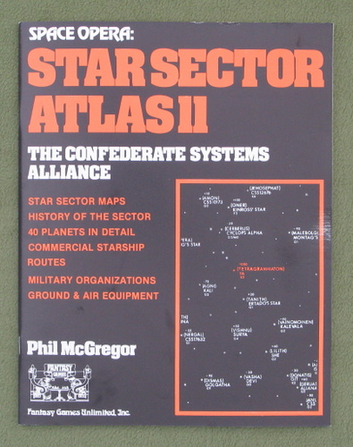Star Sector Atlas 11: Confederate Systems Alliance (Space Opera RPG) FGU Fantasy Games Unlimited 7151