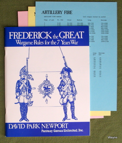 Image for Frederick the Great: Wargame Rules for the 7 Years War Frederick the Great: Wargame Rules for the 7 Years War