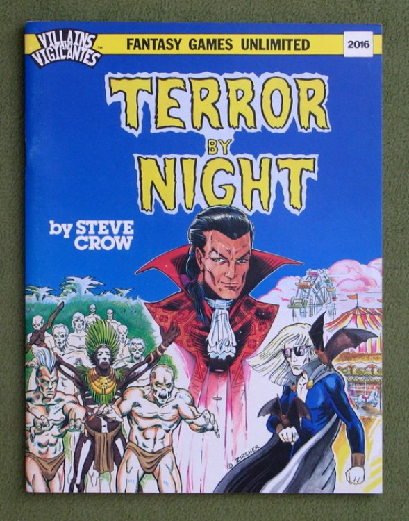 Terror By Night (Villains & Vigilantes RPG) Fantasy Games Unlimited FGU 2016