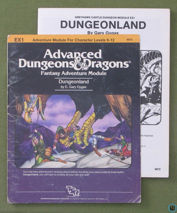 Dungeonland - PLAY COPY (Advanced Dungeons & Dragons Module EX1) TSR 9072