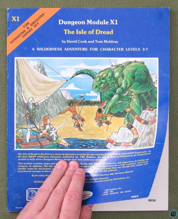 Image for The Isle of Dread (Dungeons and Dragons Module X1) B/X D&D TSR 9043 The Isle of Dread (Dungeons and Dragons Module X1) B/X D&D TSR 9043