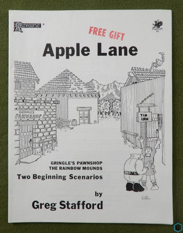 Apple Lane (Runequest RPG) Gringle's Pawnshop Rainbow Mounds Chaosium